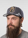 Бейсболка MITCHELL NESS арт. HP10367-VGKGREY Vegas Golden Knights NHL (темно-серый / черный)